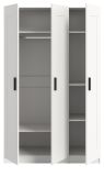 Kleiderschrank Jondal in wei� Dreht�renschrank 3-t�rig skandinavisch 120 x 194 cm