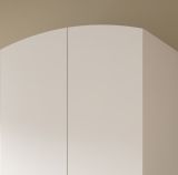 Kleiderschrank Aurora in wei� und Artisan Eiche Dreht�renschrank skandinavisch 81 x 198 cm