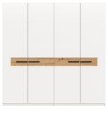 Kleiderschrank Palina in wei� und Artisan Eiche Dreht�renschrank 200 x 201 cm