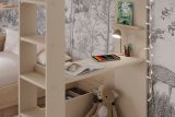 Parisot Etagenbett Oasis in Jackson Eiche und Kaschmir Kinder und Jugendzimmer Hochbett Liegefl�che 2x 90 x 200 cm