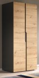 Kleiderschrank Orla in Artisan Eiche und grau Dreht�renschrank 2-t�rig 81 x 176 cm