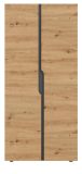 Kleiderschrank Orla in Artisan Eiche und grau Dreht�renschrank 2-t�rig 81 x 176 cm
