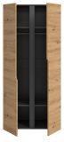 Kleiderschrank Orla in Artisan Eiche und grau Dreht�renschrank 2-t�rig 81 x 176 cm