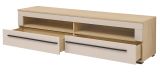 TV-Lowboard Design-D in Kaschmir und Cremona Eiche TV Unterteil 180 cm, mit Soft-Close