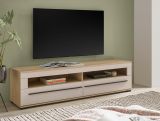 TV-Lowboard Design-D in Kaschmir und Cremona Eiche TV Unterteil 180 cm, mit Soft-Close