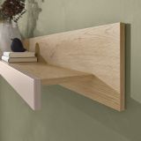 Wandboard Design-D in Kaschmir und Cremona Eiche Wandregal 150 cm