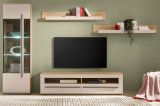 Wandboard Design-D in Kaschmir und Cremona Eiche Wandregal 150 cm