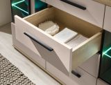 Sideboard Design-D in Kaschmir und Cremona Eiche Kommode 150 cm, mit Soft-Close
