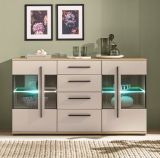 Sideboard Design-D in Kaschmir und Cremona Eiche Kommode 150 cm, mit Soft-Close