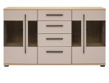 Sideboard Design-D in Kaschmir und Cremona Eiche Kommode 150 cm, mit Soft-Close