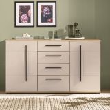 Sideboard Design-D in Kaschmir und Cremona Eiche Kommode 150 cm, mit Soft-Close