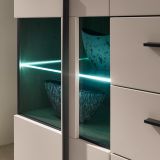Sideboard Design-D in Kaschmir und Cremona Eiche Kommode 200 cm, mit Soft-Close