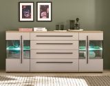 Sideboard Design-D in Kaschmir und Cremona Eiche Kommode 200 cm, mit Soft-Close
