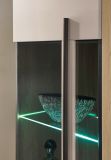 Wohnwand Design-D in Kaschmir und Cremona Eiche Wohnkombination Set 4-teilig 240 cm, mit Soft-Close