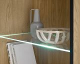 Wohnwand Design-D in Kaschmir und Cremona Eiche Wohnkombination Set 4-teilig 240 cm, mit Soft-Close