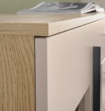 Wohnwand Design-D in Kaschmir und Cremona Eiche Wohnkombination Set 4-teilig 290 cm, mit Soft-Close