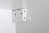 H�ngekommode Shine in wei� Hochglanz H�ngeschrank mit Ethanol Kamin, 160 x 40 cm
