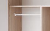 Kleiderschrank Superior in wei� und Sonoma Eiche Kinder-/Jugendzimmer Dreht�renschrank 2-t�rig 90 x 190 cm