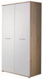 Kleiderschrank Superior in wei� und Sonoma Eiche Kinder-/Jugendzimmer Dreht�renschrank 2-t�rig 90 x 190 cm