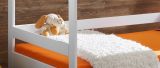 Kinderbett Cave in wei�, Bett aus Kiefernholz mit Rausfallschutz, Liegefl�che 80 x 160 cm