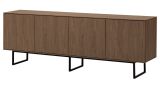 TV-Lowboard Breda in Nussbaum 200 x 70 cm, mit Push-to-Open und Komforth�he
