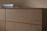 Sideboard Breda in Nussbaum Kommode 115 x 98 cm, mit Push-to-Open