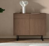 Sideboard Breda in Nussbaum Kommode 115 x 98 cm, mit Push-to-Open