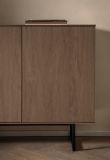 Sideboard Breda in Nussbaum Kommode 150 x 90 cm, mit Push-to-Open