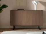 Sideboard Breda in Nussbaum Kommode 150 x 90 cm, mit Push-to-Open