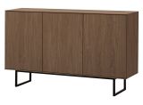 Sideboard Breda in Nussbaum Kommode 150 x 90 cm, mit Push-to-Open