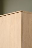 Garderobenschrank Breda in Stone Eiche Garderobe oder gro�er Schuhschrank 58 x 200 cm, mit Push-to-Open