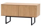 Garderobe Sitzbank Breda in Stone Eiche Garderobenbank 90 cm, mit Push-to-Open