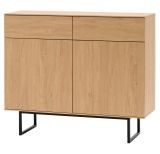 Flurkommode Breda in Stone Eiche Schuhschrank 115 x 98 cm, mit Push-to-Open