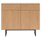 Flurkommode Breda in Stone Eiche Schuhschrank 115 x 98 cm, mit Push-to-Open