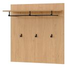 Garderobenpaneel Breda in Stone Eiche Wandgarderobe 90 x 90 cm