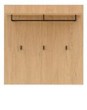 Garderobenpaneel Breda in Stone Eiche Wandgarderobe 90 x 90 cm
