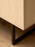 Garderobe Set 5-teilig Breda in Stone Eiche Garderobenkombination 215 cm