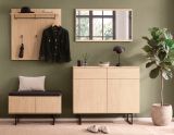 Garderobe Set 5-teilig Breda in Stone Eiche Garderobenkombination 215 cm
