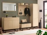 Garderobe Set 6-teilig Breda in Stone Eiche Garderobenkombination 283 x 200 cm