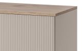 Sideboard Cathlyn in Eiche und Kaschmir, Kommode inkl. LED, 160 x 92 cm