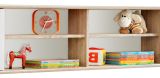 H�ngeregal Superior in wei� und Sonoma Eiche Kinder-/Jugendzimmer Wandregal 204 x 39 cm