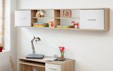 H�ngeregal Superior in wei� und Sonoma Eiche Kinder-/Jugendzimmer Wandregal 204 x 39 cm