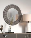 Spiegel Oriana in Bronze Wandspiegel rund � 67 cm