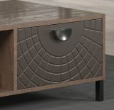 Couchtisch Oriana in Bronze und Rostoptik Beistelltisch 110 cm, Soft-Close