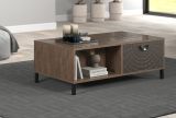 Couchtisch Oriana in Bronze und Rostoptik Beistelltisch 110 cm, Soft-Close