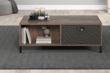 Couchtisch Oriana in Bronze und Rostoptik Beistelltisch 110 cm, Soft-Close