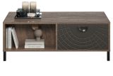 Couchtisch Oriana in Bronze und Rostoptik Beistelltisch 110 cm, Soft-Close