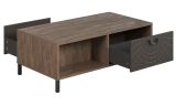 Couchtisch Oriana in Bronze und Rostoptik Beistelltisch 110 cm, Soft-Close
