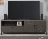 TV-Lowboard Oriana in Bronze und Rostoptik TV Unterteil 183 cm, Soft-Close