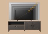 TV-Lowboard Oriana in Bronze und Rostoptik TV Unterteil 183 cm, Soft-Close